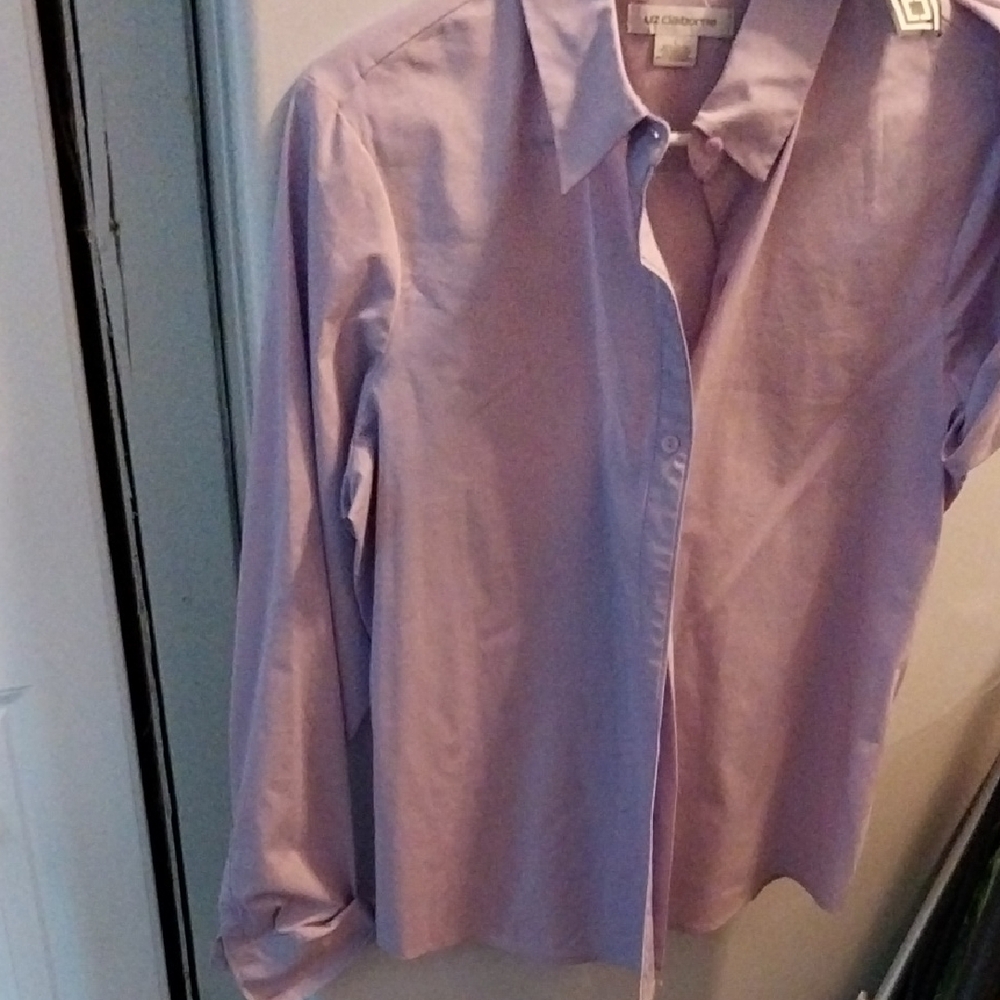 Liz Claiborne Purple Button Down Shirt